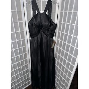 Cocktail Party Formal Dress Womens Halter Bridal Prom Black Size 14 New